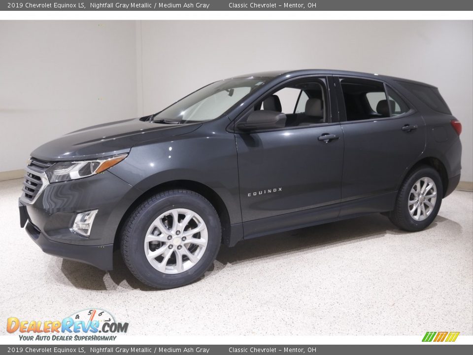 2019 Chevrolet Equinox LS Nightfall Gray Metallic / Medium Ash Gray Photo #3