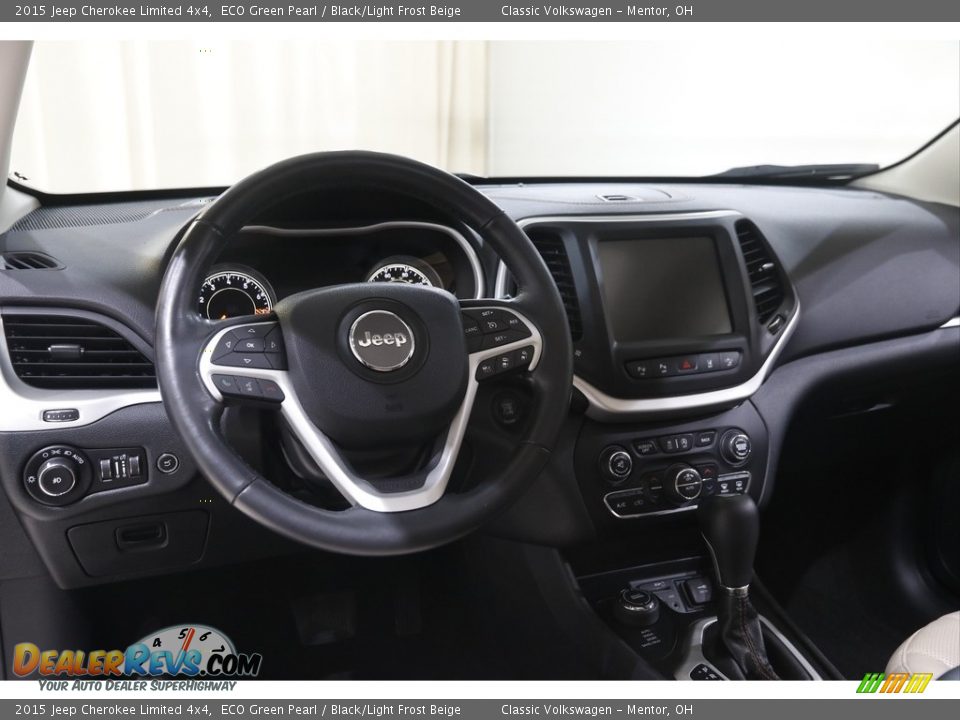 2015 Jeep Cherokee Limited 4x4 ECO Green Pearl / Black/Light Frost Beige Photo #6