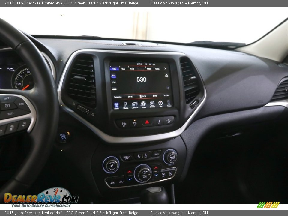 2015 Jeep Cherokee Limited 4x4 ECO Green Pearl / Black/Light Frost Beige Photo #9