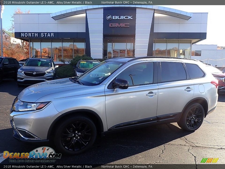 2018 Mitsubishi Outlander LE S-AWC Alloy Silver Metallic / Black Photo #1