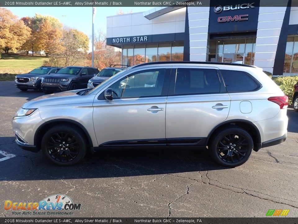 2018 Mitsubishi Outlander LE S-AWC Alloy Silver Metallic / Black Photo #2