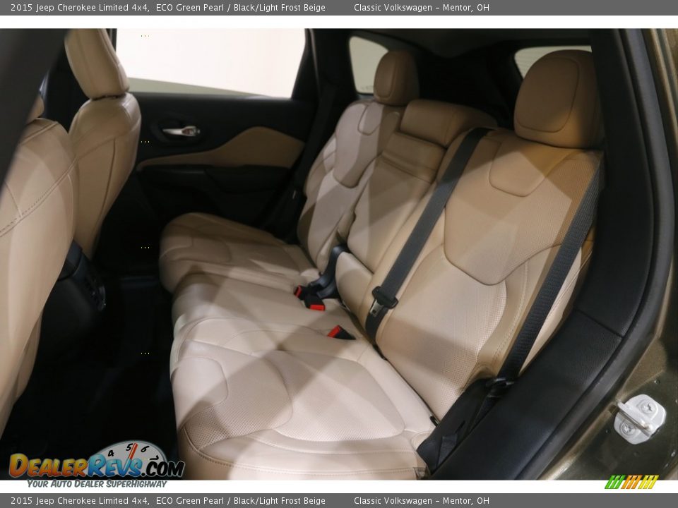 2015 Jeep Cherokee Limited 4x4 ECO Green Pearl / Black/Light Frost Beige Photo #20
