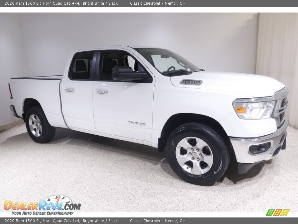 2020 Ram 1500 Big Horn Quad Cab 4x4 Bright White / Black Photo #1