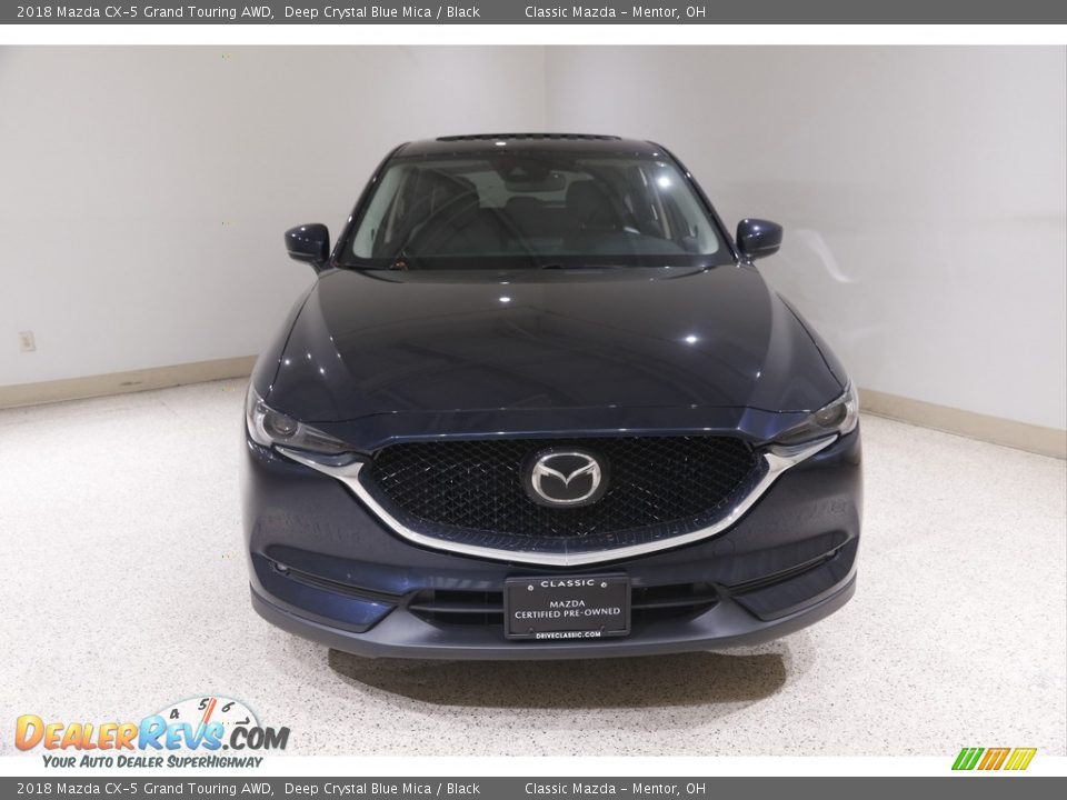 2018 Mazda CX-5 Grand Touring AWD Deep Crystal Blue Mica / Black Photo #2