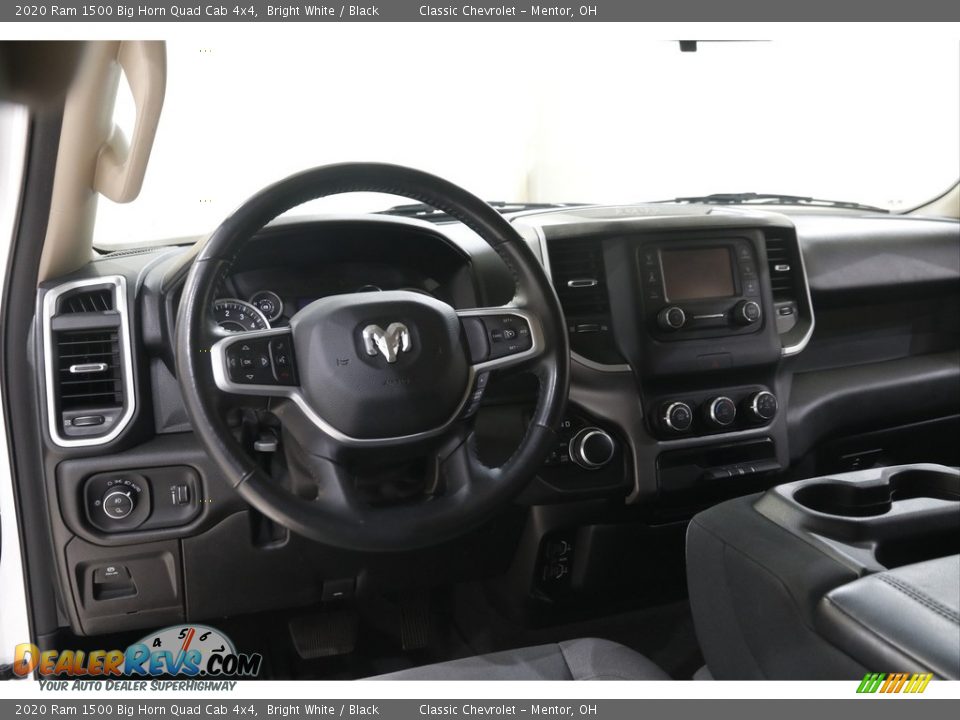 2020 Ram 1500 Big Horn Quad Cab 4x4 Bright White / Black Photo #6