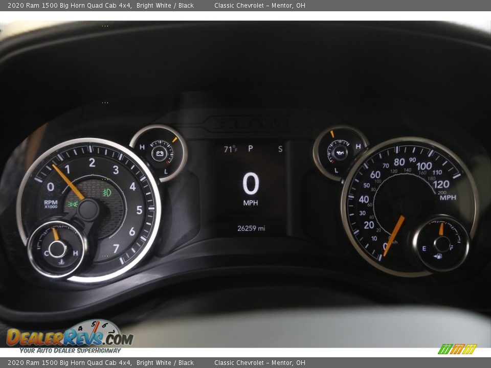 2020 Ram 1500 Big Horn Quad Cab 4x4 Bright White / Black Photo #8
