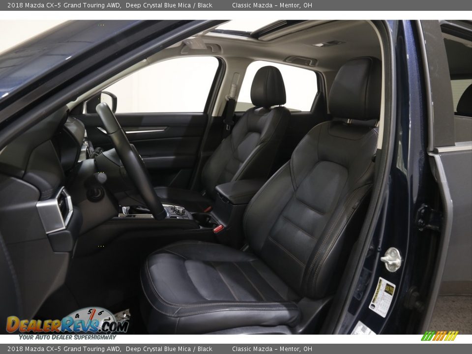 2018 Mazda CX-5 Grand Touring AWD Deep Crystal Blue Mica / Black Photo #5