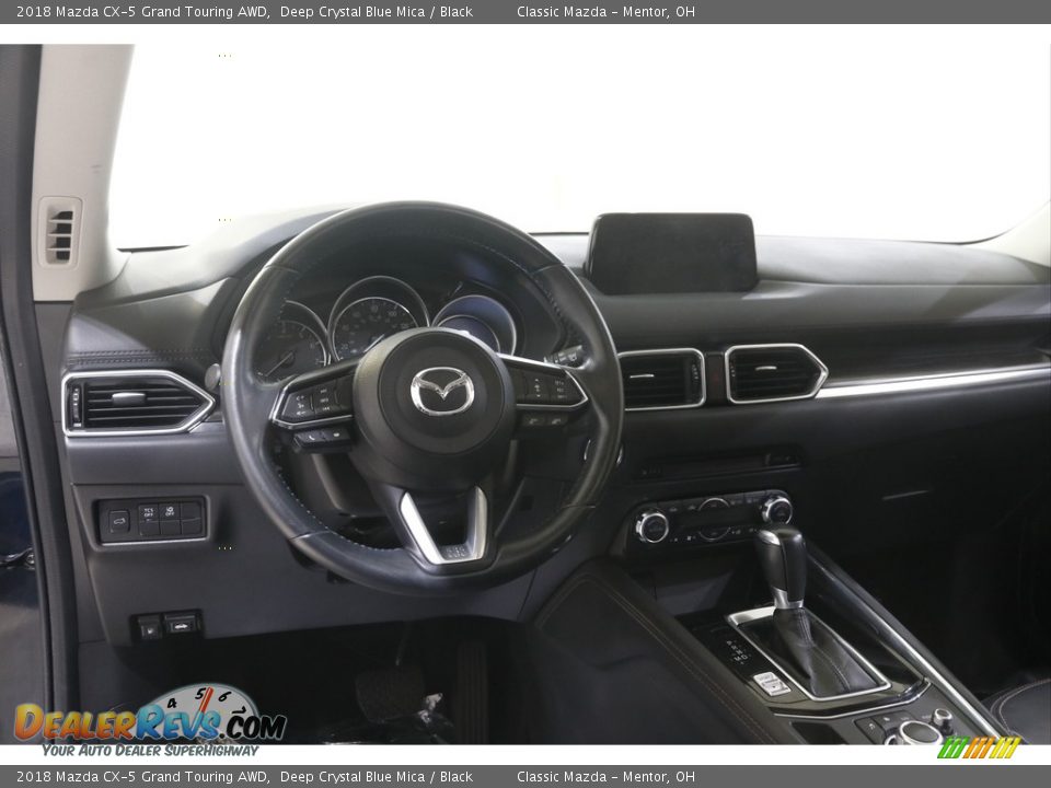 2018 Mazda CX-5 Grand Touring AWD Deep Crystal Blue Mica / Black Photo #6