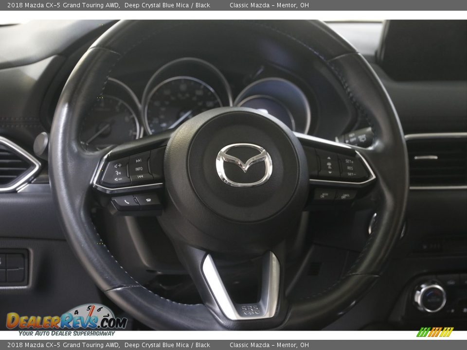 2018 Mazda CX-5 Grand Touring AWD Deep Crystal Blue Mica / Black Photo #7