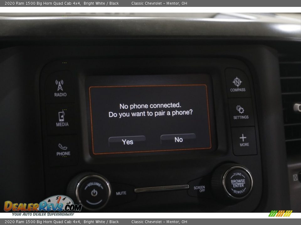 2020 Ram 1500 Big Horn Quad Cab 4x4 Bright White / Black Photo #11