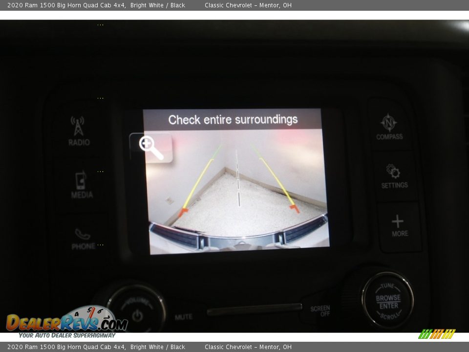 2020 Ram 1500 Big Horn Quad Cab 4x4 Bright White / Black Photo #13