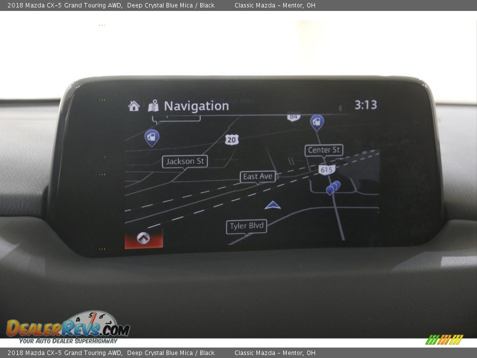 2018 Mazda CX-5 Grand Touring AWD Deep Crystal Blue Mica / Black Photo #10