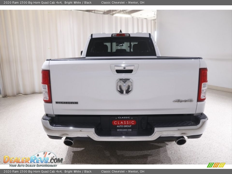 2020 Ram 1500 Big Horn Quad Cab 4x4 Bright White / Black Photo #19