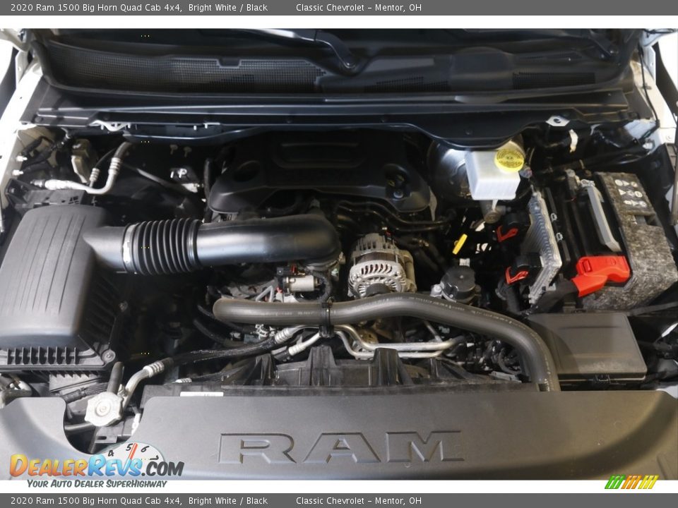 2020 Ram 1500 Big Horn Quad Cab 4x4 Bright White / Black Photo #20