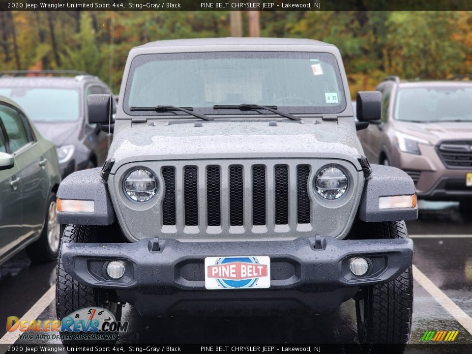 2020 Jeep Wrangler Unlimited Sport 4x4 Sting-Gray / Black Photo #3