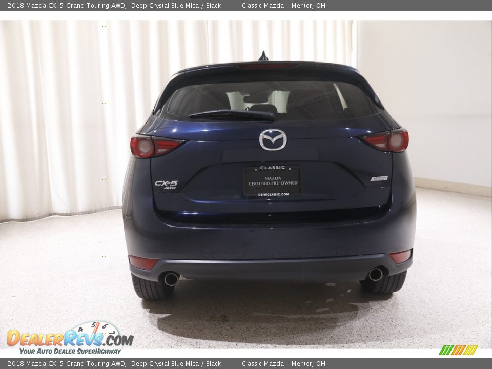 2018 Mazda CX-5 Grand Touring AWD Deep Crystal Blue Mica / Black Photo #19