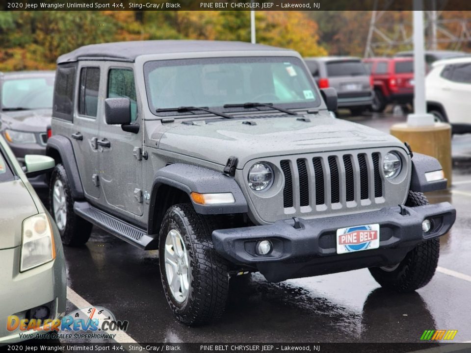 2020 Jeep Wrangler Unlimited Sport 4x4 Sting-Gray / Black Photo #4