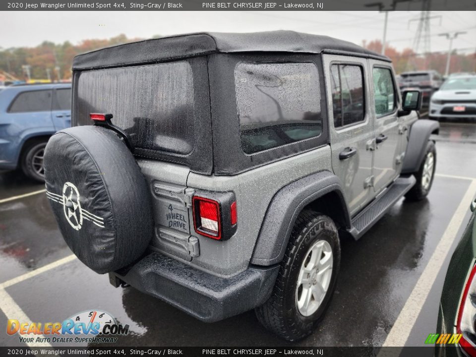 2020 Jeep Wrangler Unlimited Sport 4x4 Sting-Gray / Black Photo #6