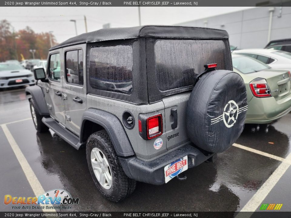 2020 Jeep Wrangler Unlimited Sport 4x4 Sting-Gray / Black Photo #7