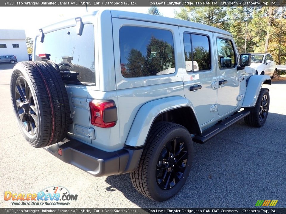 2023 Jeep Wrangler Unlimited Sahara 4XE Hybrid Earl / Dark Saddle/Black Photo #5