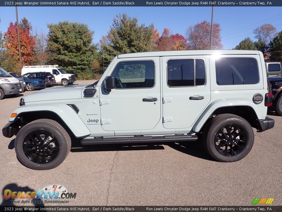 2023 Jeep Wrangler Unlimited Sahara 4XE Hybrid Earl / Dark Saddle/Black Photo #8