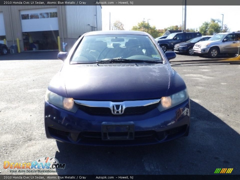 2010 Honda Civic LX Sedan Atomic Blue Metallic / Gray Photo #2