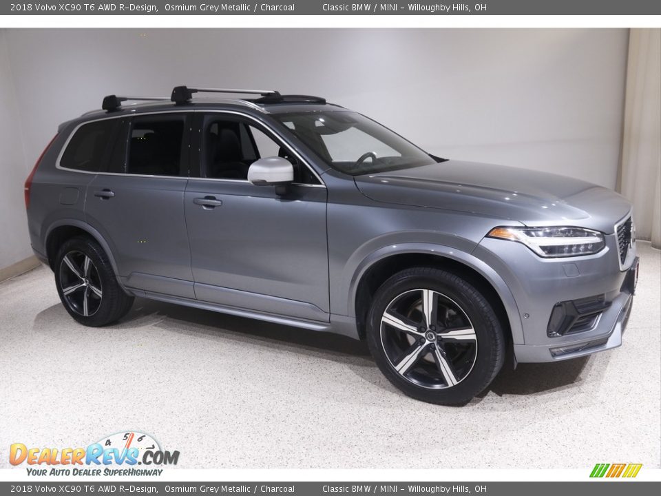 2018 Volvo XC90 T6 AWD R-Design Osmium Grey Metallic / Charcoal Photo #1