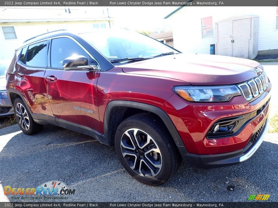 2022 Jeep Compass Limited 4x4 Redline Pearl / Black Photo #4