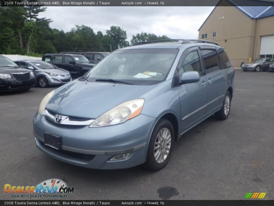 2008 Toyota Sienna Limited AWD Blue Mirage Metallic / Taupe Photo #1