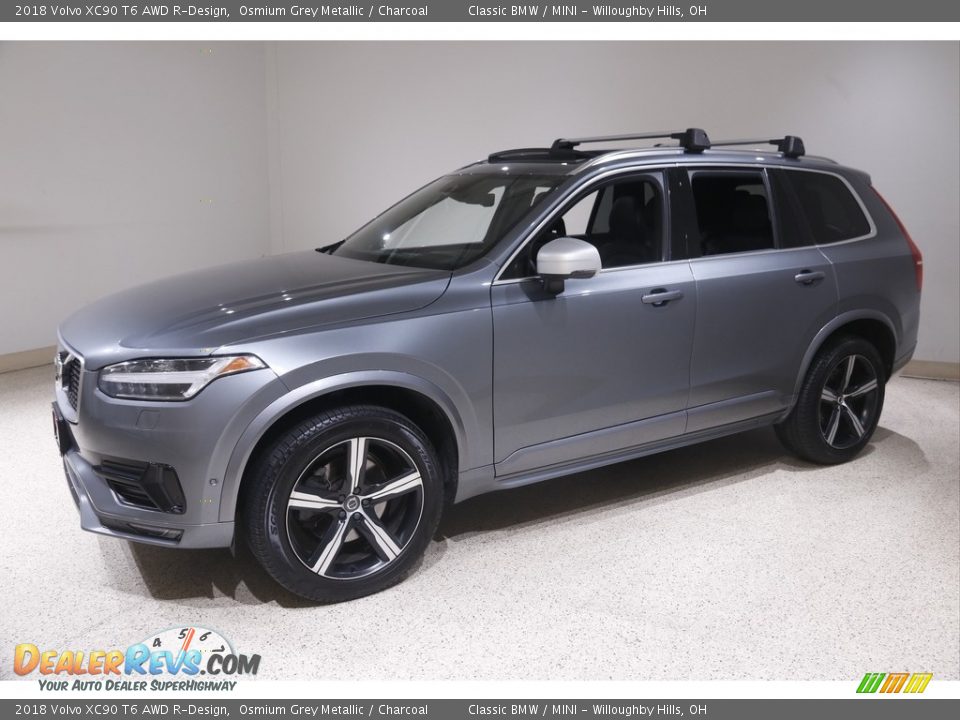 2018 Volvo XC90 T6 AWD R-Design Osmium Grey Metallic / Charcoal Photo #3