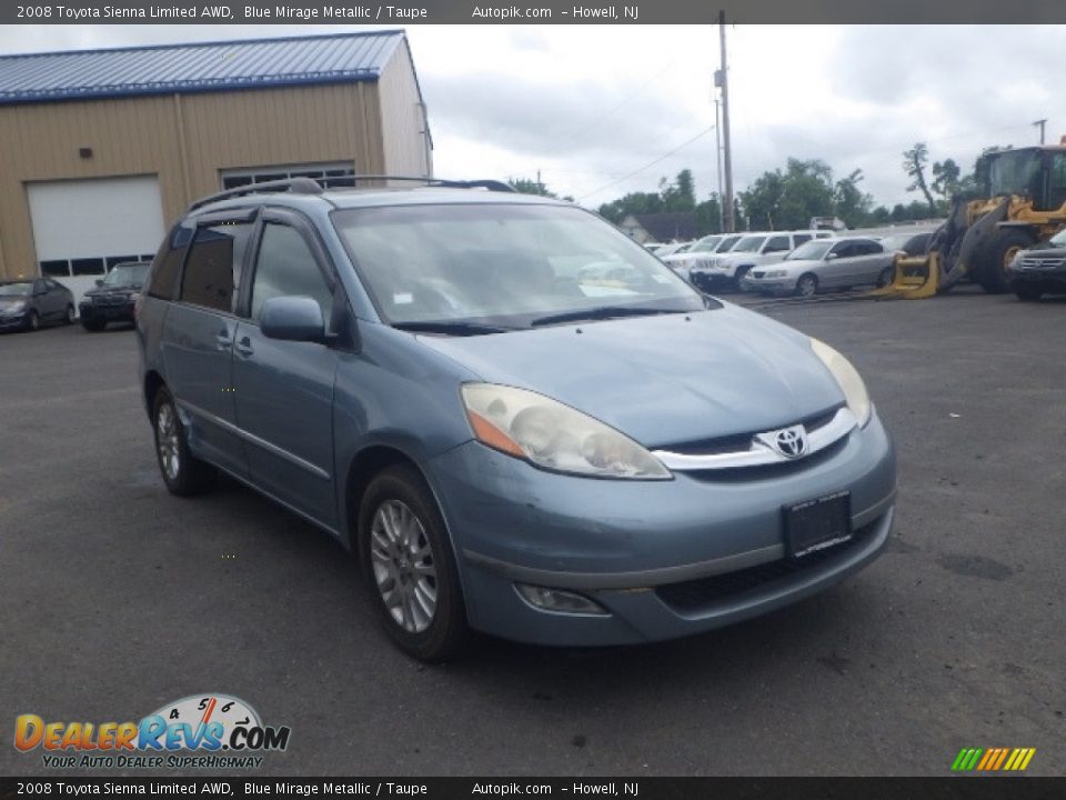 2008 Toyota Sienna Limited AWD Blue Mirage Metallic / Taupe Photo #3