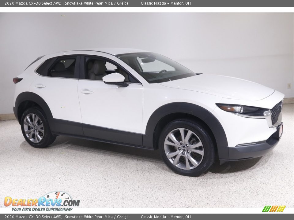 2020 Mazda CX-30 Select AWD Snowflake White Pearl Mica / Greige Photo #1