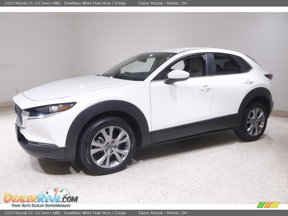 2020 Mazda CX-30 Select AWD Snowflake White Pearl Mica / Greige Photo #3