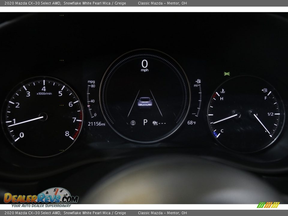 2020 Mazda CX-30 Select AWD Snowflake White Pearl Mica / Greige Photo #8