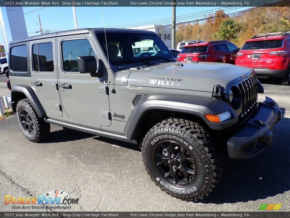 Front 3/4 View of 2023 Jeep Wrangler Willys 4x4 Photo #8