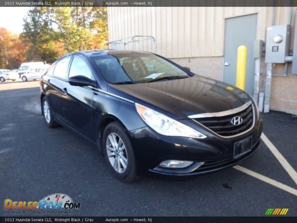 2013 Hyundai Sonata GLS Midnight Black / Gray Photo #3