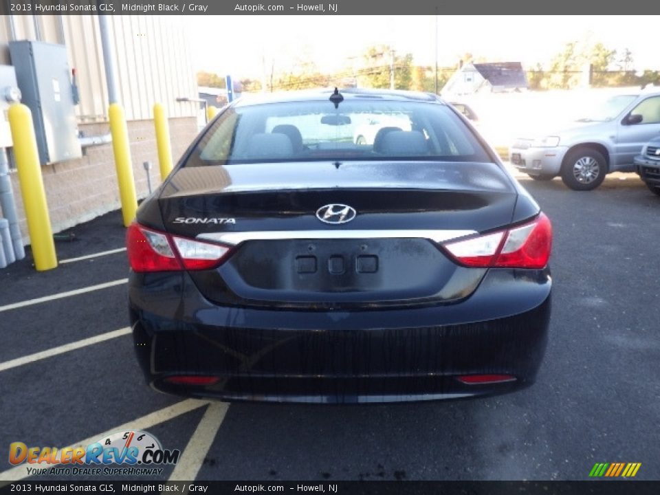 2013 Hyundai Sonata GLS Midnight Black / Gray Photo #5