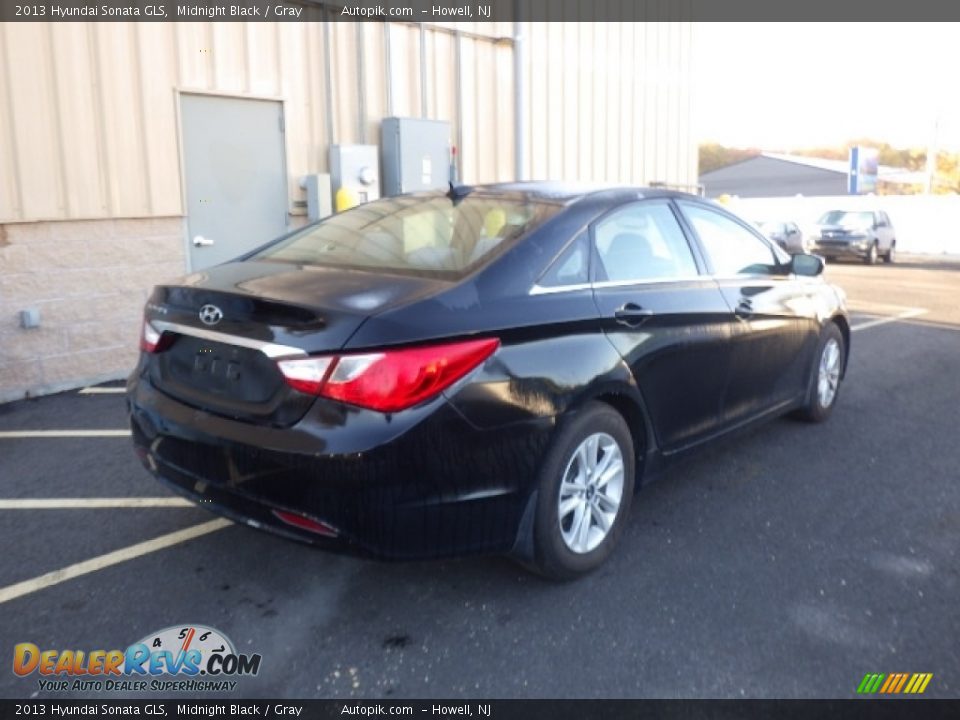 2013 Hyundai Sonata GLS Midnight Black / Gray Photo #6