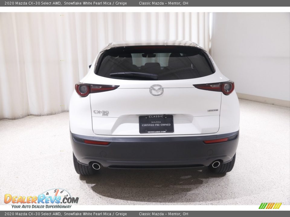2020 Mazda CX-30 Select AWD Snowflake White Pearl Mica / Greige Photo #18