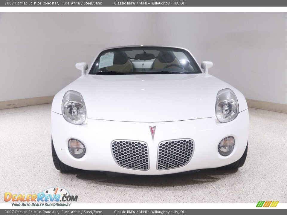 2007 Pontiac Solstice Roadster Pure White / Steel/Sand Photo #3