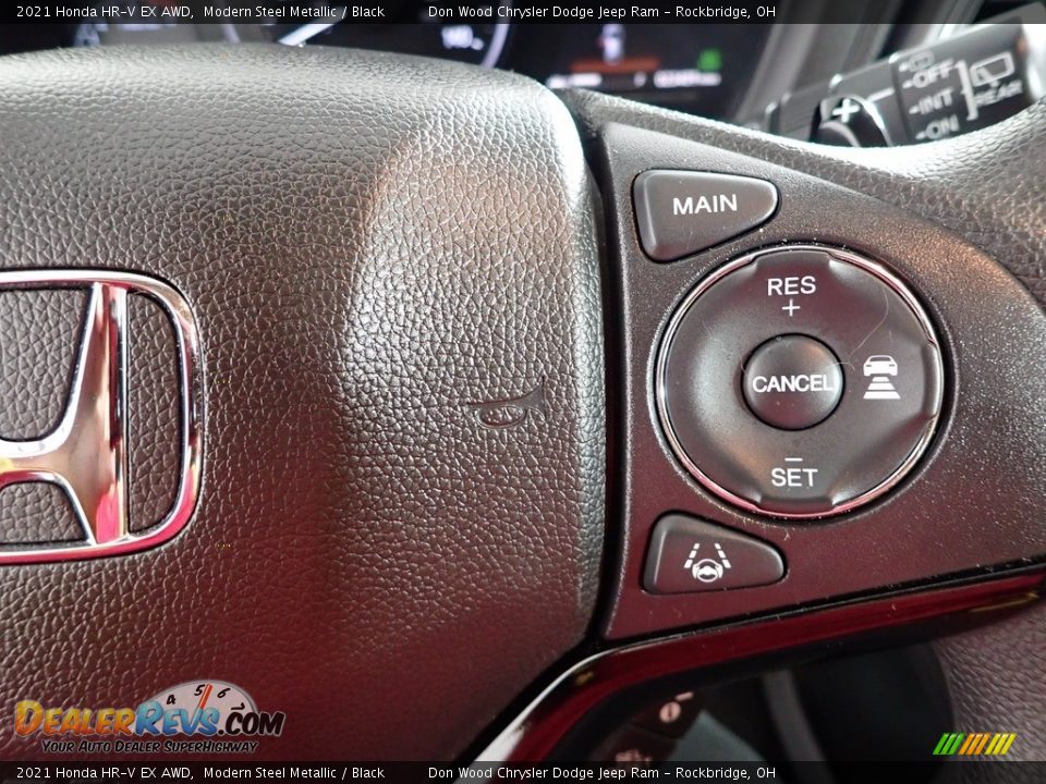 2021 Honda HR-V EX AWD Modern Steel Metallic / Black Photo #19