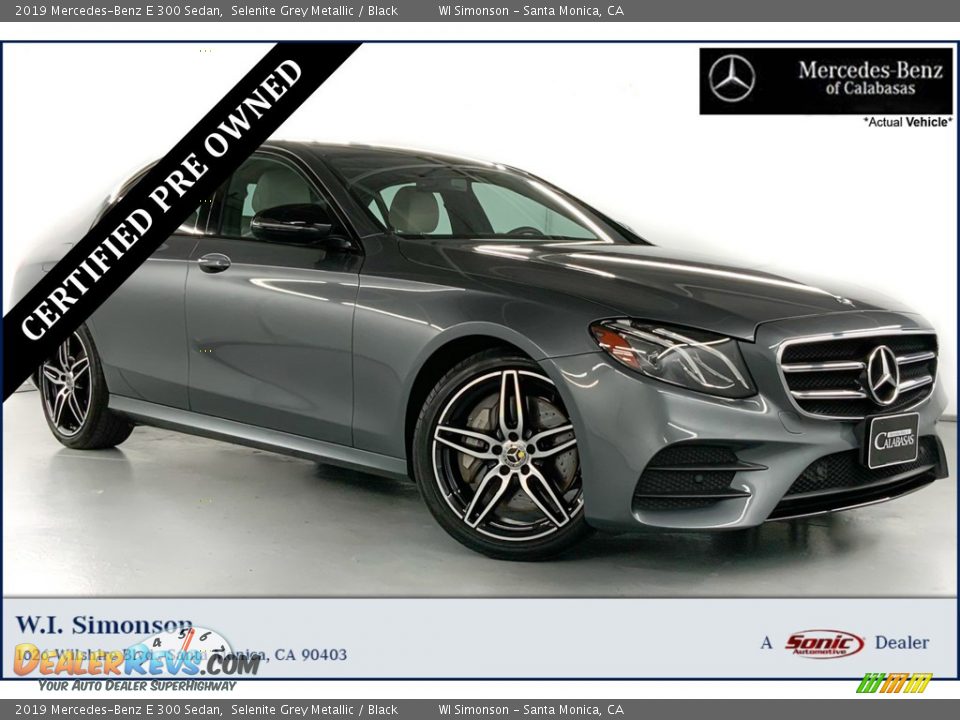 2019 Mercedes-Benz E 300 Sedan Selenite Grey Metallic / Black Photo #1