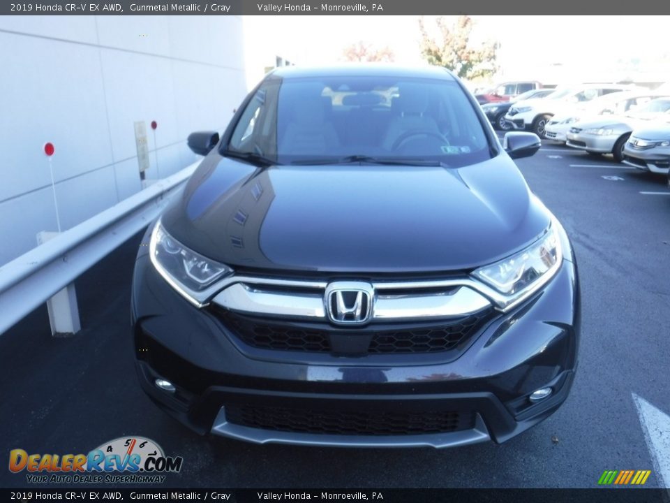 2019 Honda CR-V EX AWD Gunmetal Metallic / Gray Photo #5