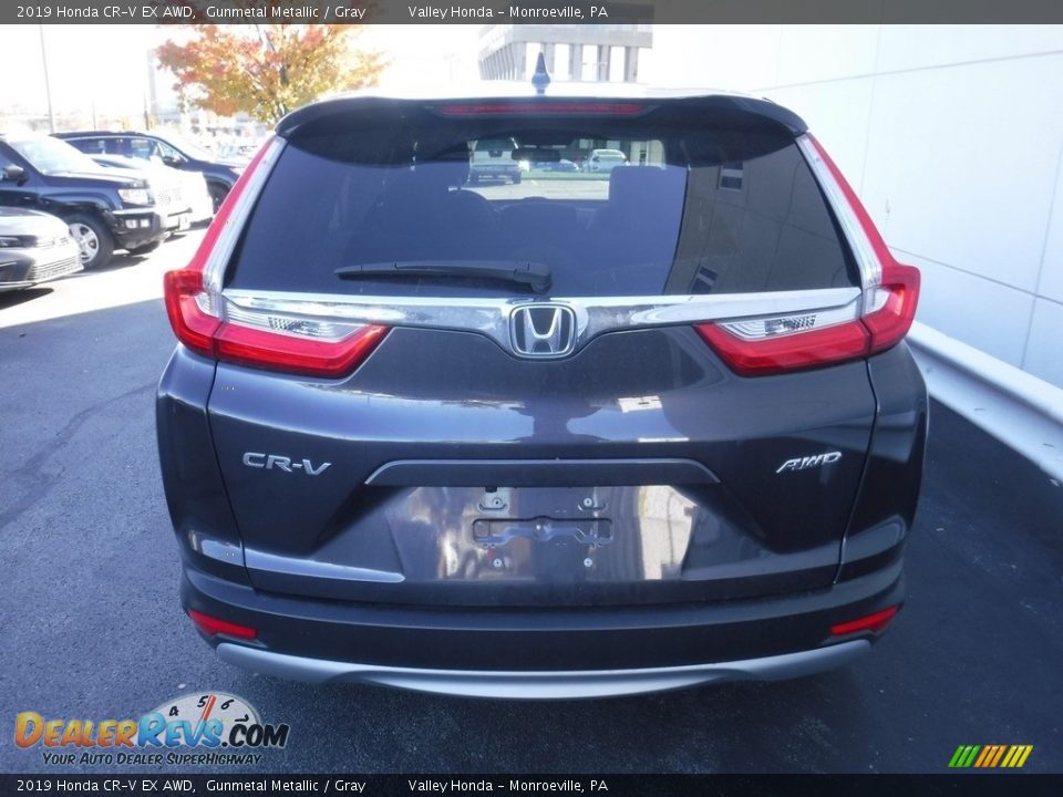 2019 Honda CR-V EX AWD Gunmetal Metallic / Gray Photo #8