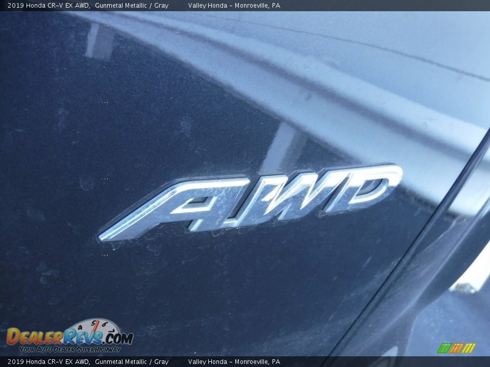 2019 Honda CR-V EX AWD Gunmetal Metallic / Gray Photo #10