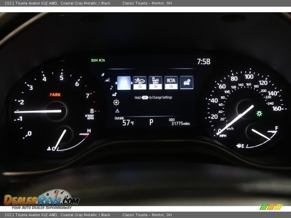 2021 Toyota Avalon XLE AWD Coastal Gray Metallic / Black Photo #8