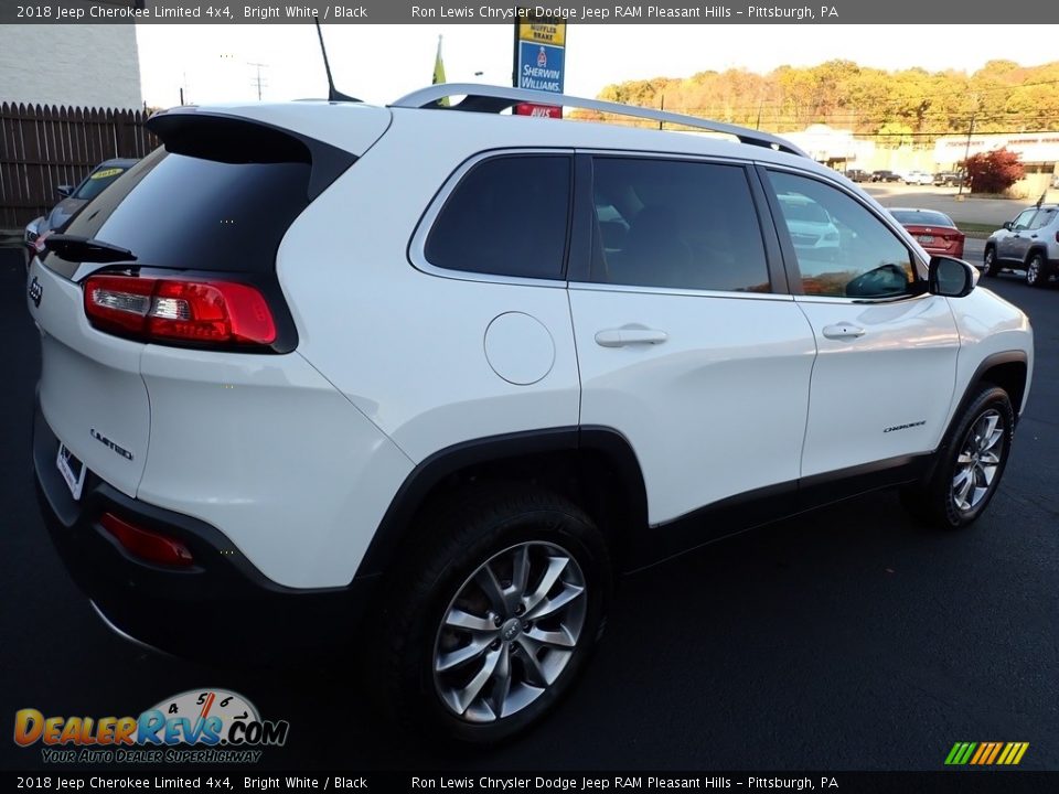 2018 Jeep Cherokee Limited 4x4 Bright White / Black Photo #6