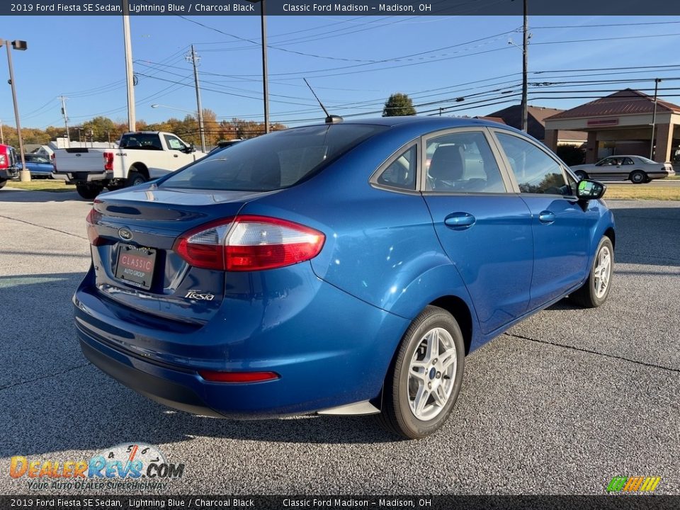 2019 Ford Fiesta SE Sedan Lightning Blue / Charcoal Black Photo #5