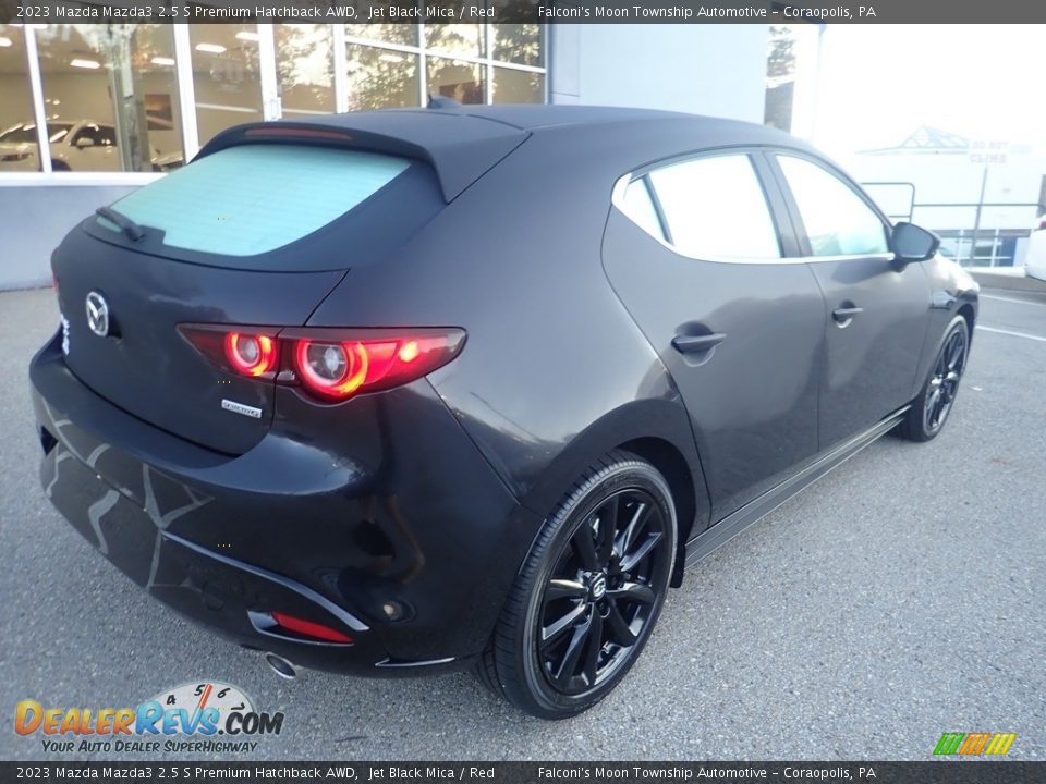 2023 Mazda Mazda3 2.5 S Premium Hatchback AWD Jet Black Mica / Red Photo #2