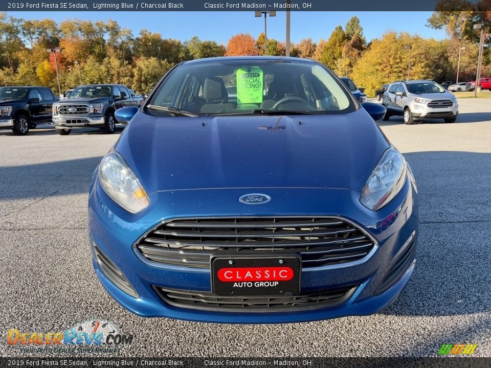 2019 Ford Fiesta SE Sedan Lightning Blue / Charcoal Black Photo #11